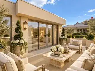 Modern Klasik çatı terası